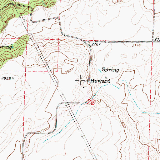 Topographic Map of Howard, WA