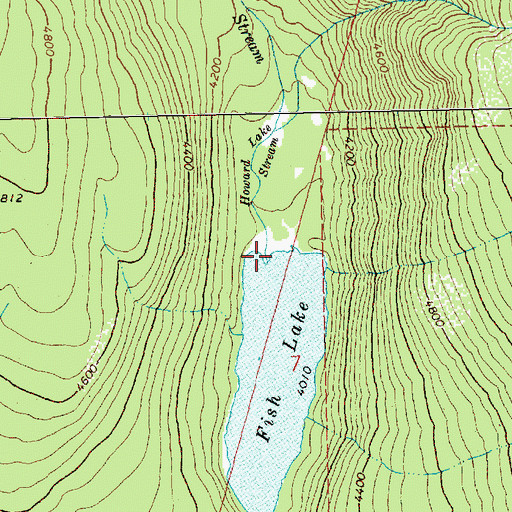 Topographic Map of Howard Lake Stream, WA