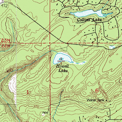 Topographic Map of Howell Lake, WA