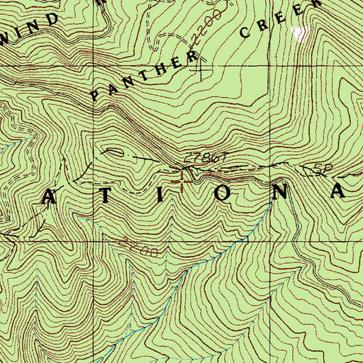 Topographic Map of Huckleberry Trail, WA