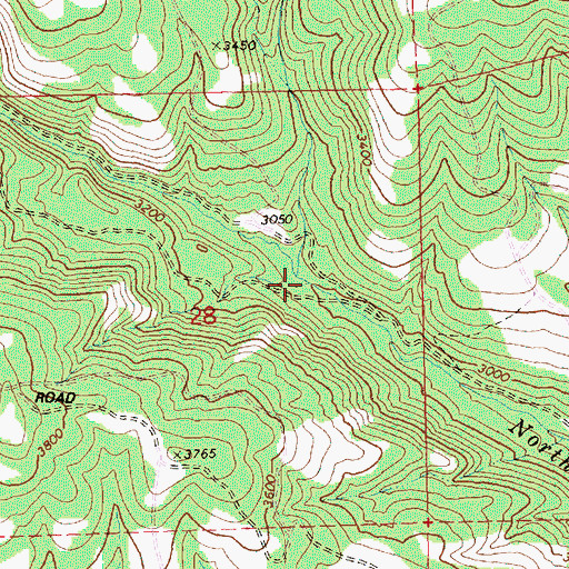 Topographic Map of Hudson Creek, WA