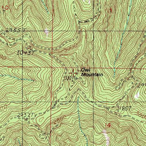 Topographic Map of Huelsdonk Ridge, WA