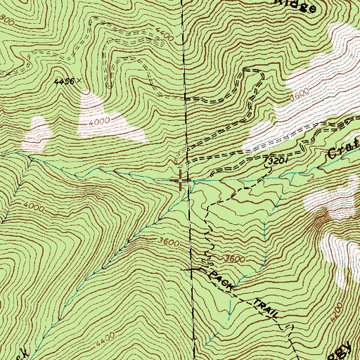 Topographic Map of Hunter Creek, WA