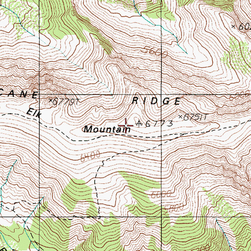 Topographic Map of Hurricane Ridge, WA