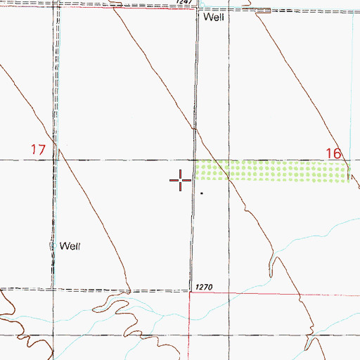 Topographic Map of West Well, AZ