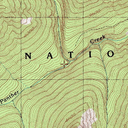Topographic Map of Ibex Creek, WA