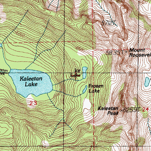 Topographic Map of Ice Lake, WA