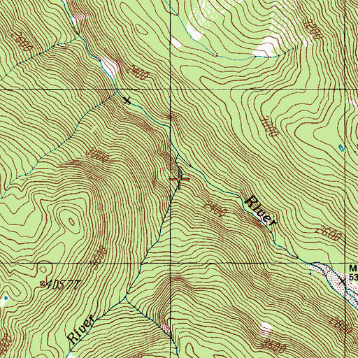 Topographic Map of Ice River, WA