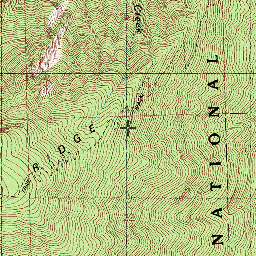 Topographic Map of Icicle Trail, WA
