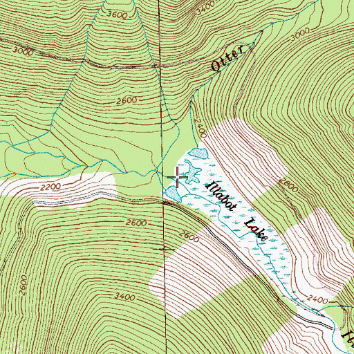Topographic Map of Illabot Lake, WA