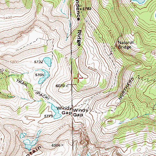 Topographic Map of Independence Ridge, WA