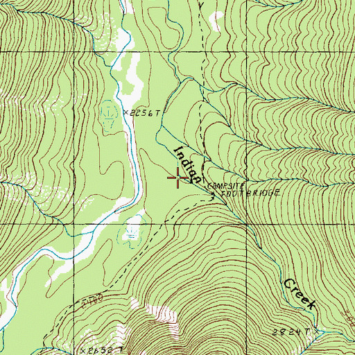 Topographic Map of Indian Creek Shelter, WA