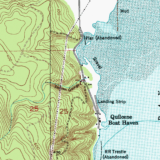 Topographic Map of Indian George Creek, WA