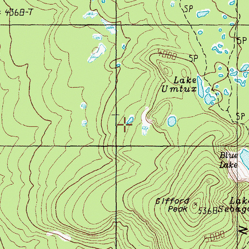 Topographic Map of Indian Heaven, WA