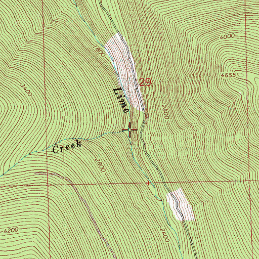 Topographic Map of Indigo Creek, WA