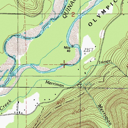 Topographic Map of Inner Creek, WA