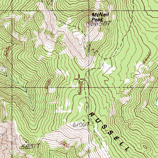 Topographic Map of Ironstone Mountain Trail, WA