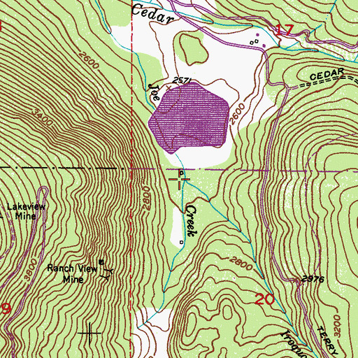 Topographic Map of Iroquois Creek, WA