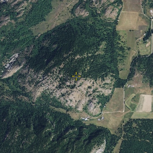 Aerial/Satellite Image of Island Mountain, WA