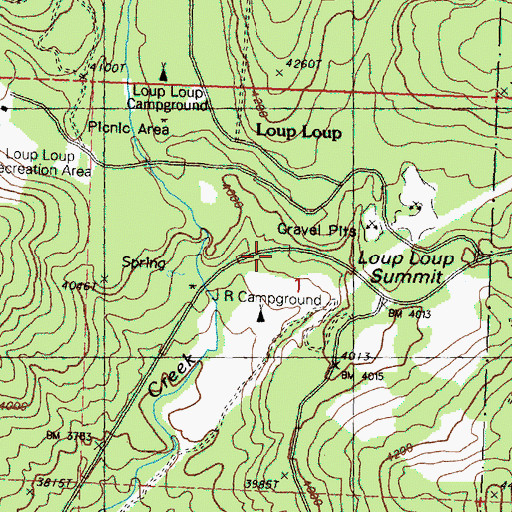 Topographic Map of J R Picnic Area, WA