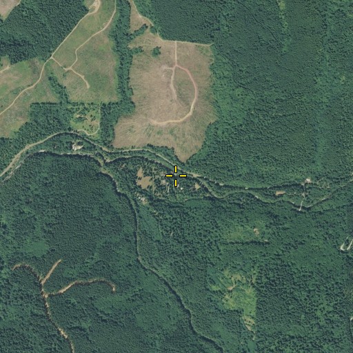 Aerial/Satellite Image of Jack Mountain Creek, WA