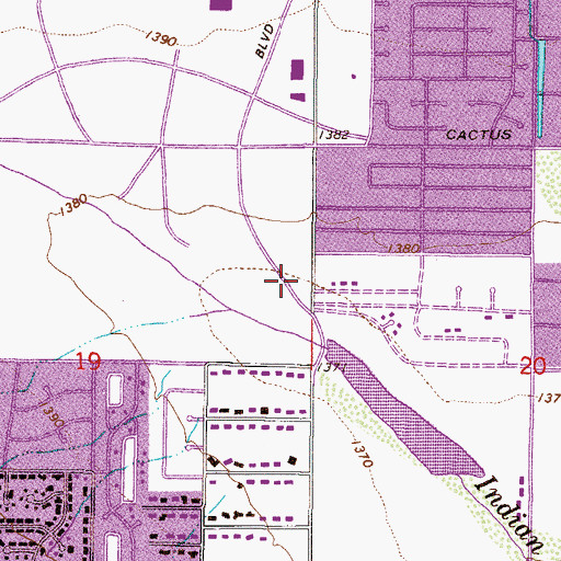 Topographic Map of Westcor Heliport, AZ