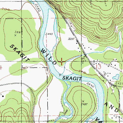 Topographic Map of Jackman Creek, WA