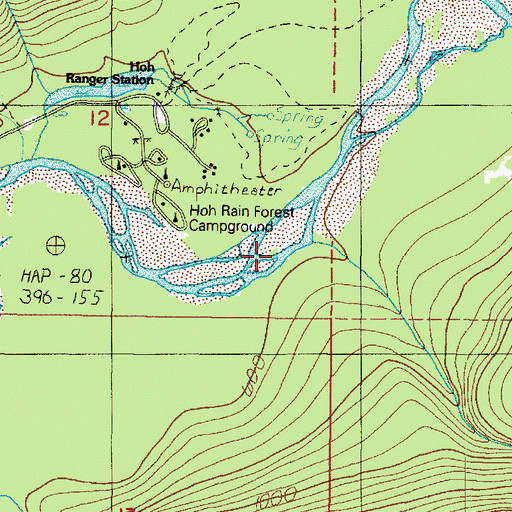 Topographic Map of Jackson Creek, WA