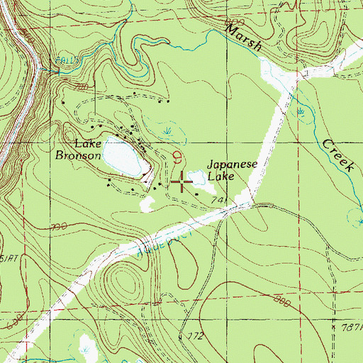 Topographic Map of Japanese Lake, WA