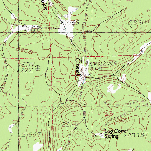 Topographic Map of Jebe Swale, WA