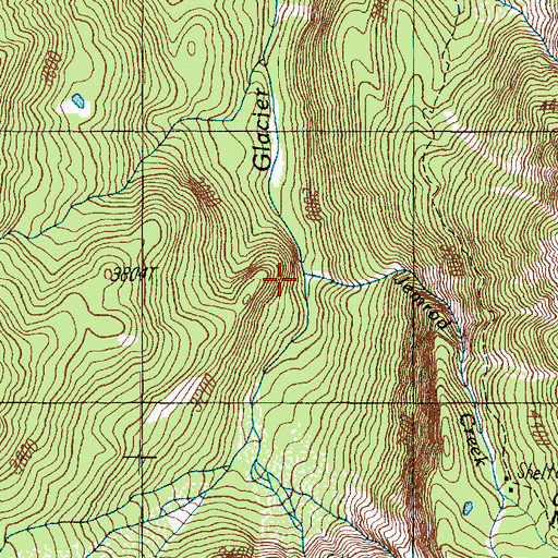 Topographic Map of Jemrod Creek, WA