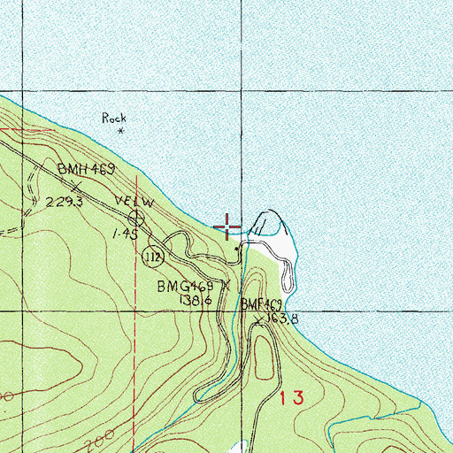 Topographic Map of Jim Creek, WA