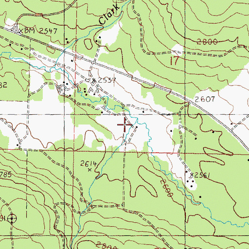 Topographic Map of Jim Creek, WA