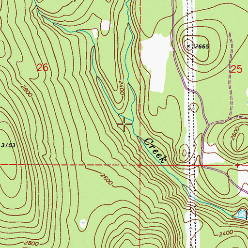 Topographic Map of Jim Creek, WA
