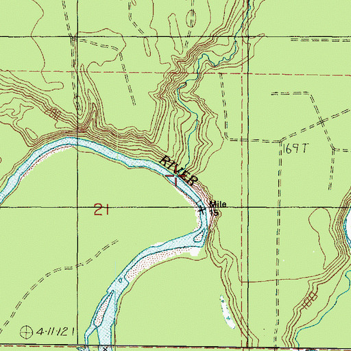 Topographic Map of Joe Creek, WA