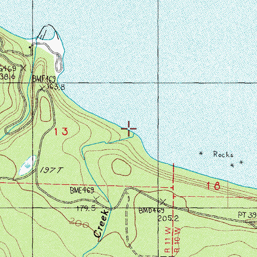 Topographic Map of Joe Creek, WA