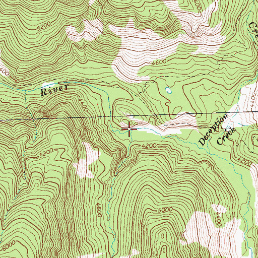 Topographic Map of Johnny Creek, WA
