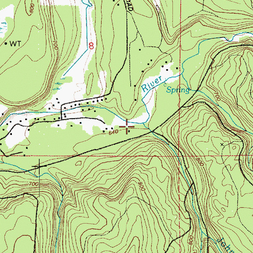 Topographic Map of Johnson Creek, WA