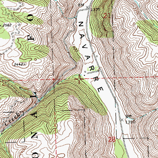 Topographic Map of Johnson Creek, WA