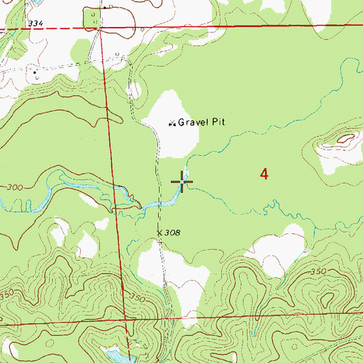 Topographic Map of Long Branch, AL