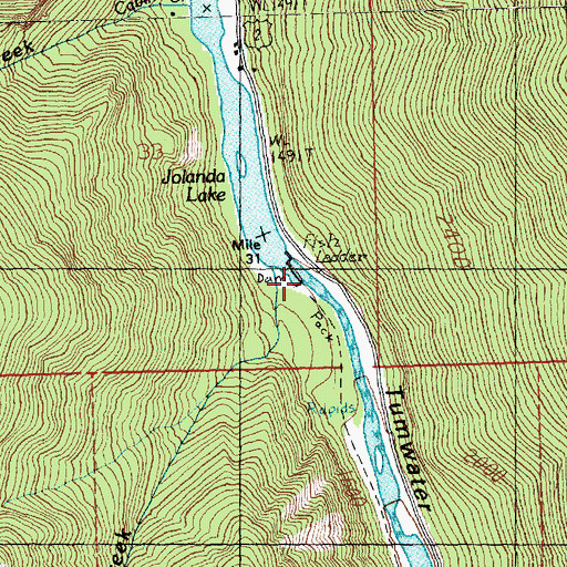 Topographic Map of Lake Jolanda, WA
