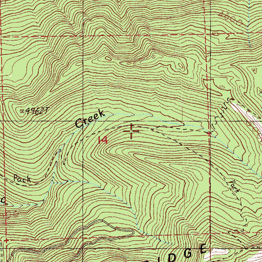 Topographic Map of Jolly Mountain Lookout Trail, WA