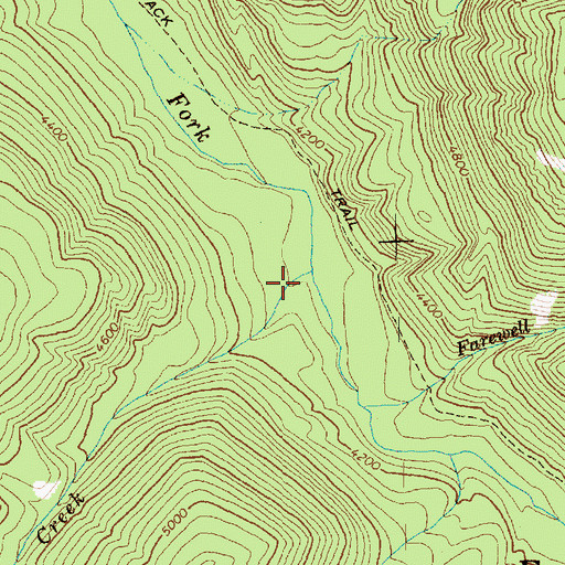 Topographic Map of Judy Creek, WA