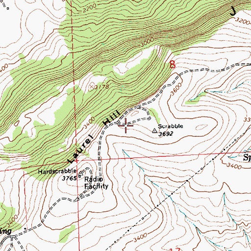 Topographic Map of Jumpoff Ridge, WA