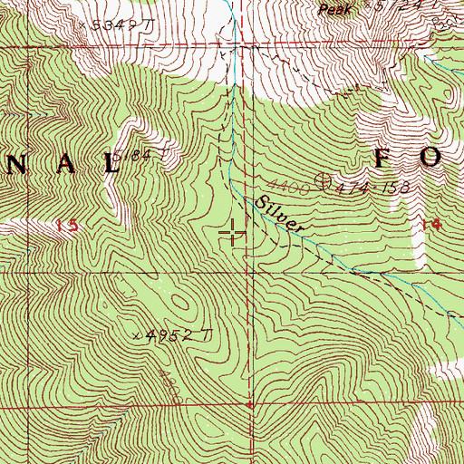 Topographic Map of Kachess Ridge Trail, WA