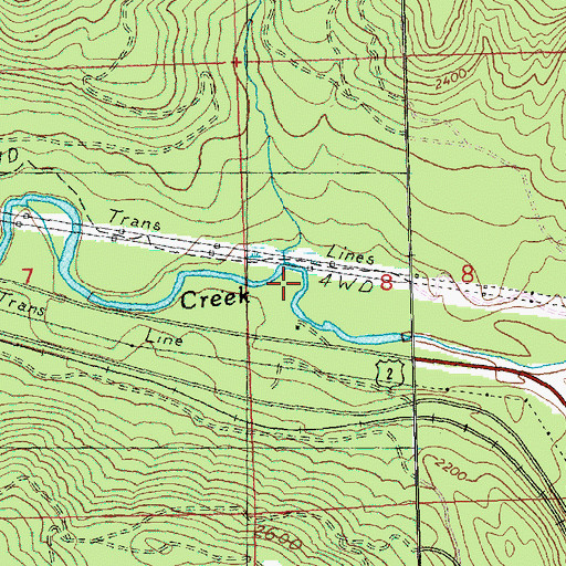 Topographic Map of Kahler Creek, WA