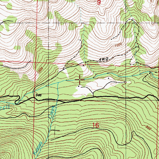 Topographic Map of Katasa Creek, WA