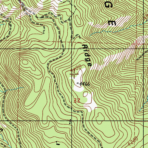 Topographic Map of Kentry Ridge, WA