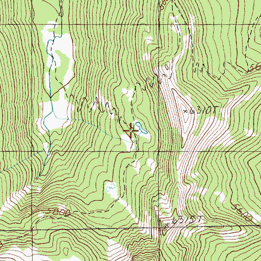 Topographic Map of Kettle Lake, WA