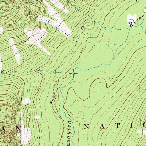 Topographic Map of Kid Creek, WA